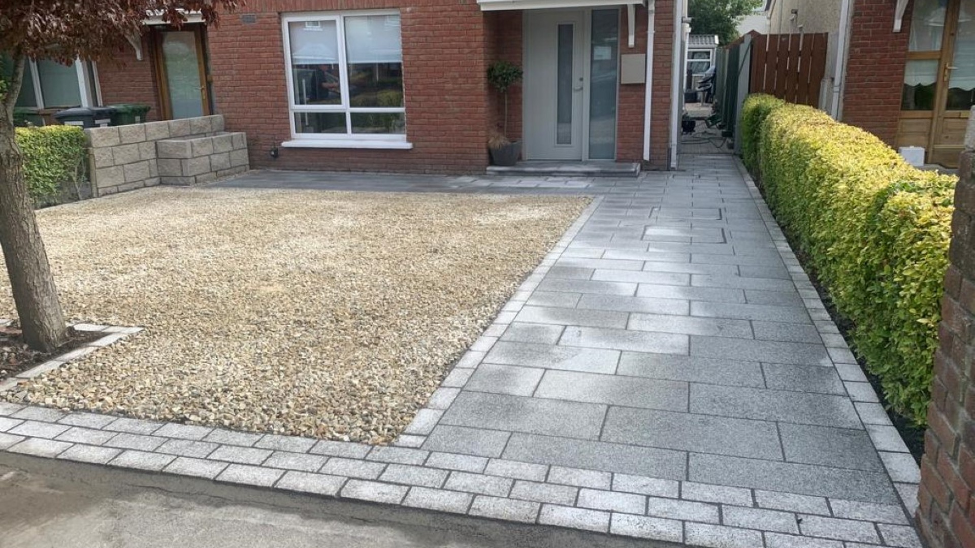 Gravel & Block Paving Driveway